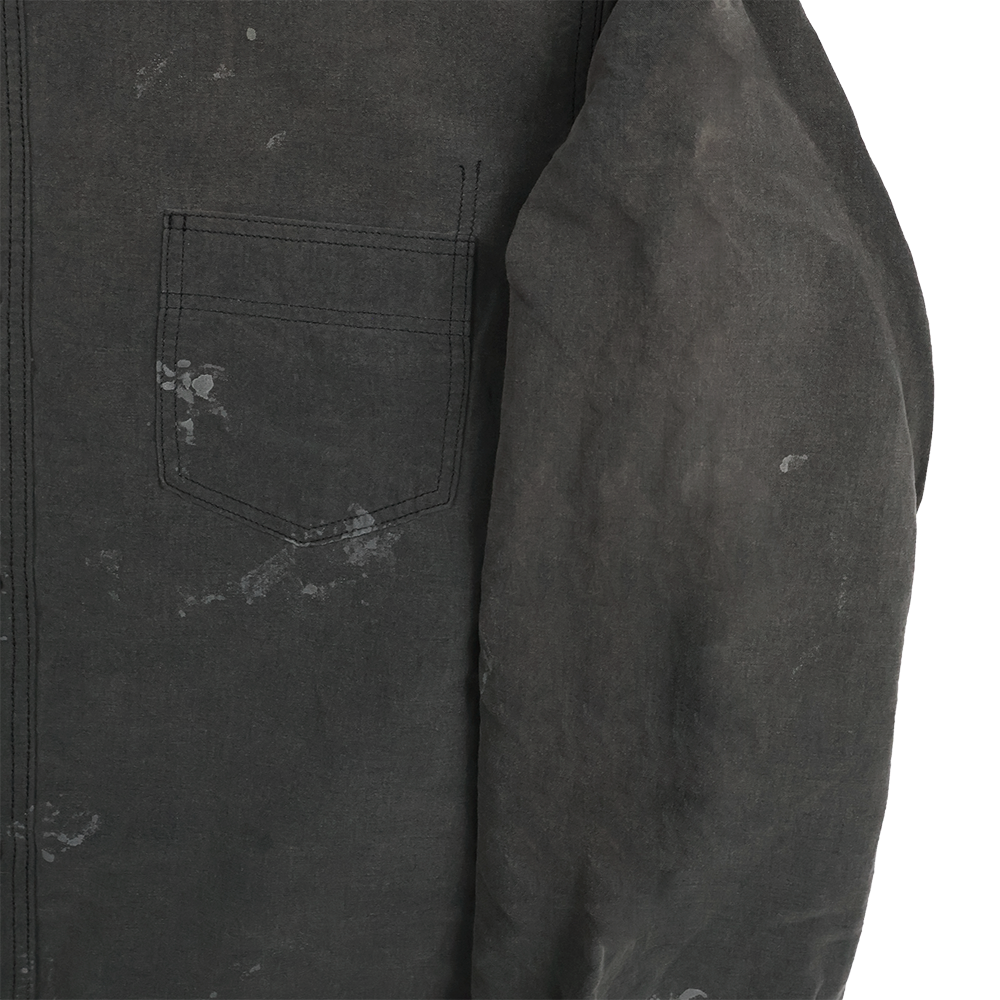【2026SS】4091LVE 20’s Black Cotton/Linen Farmers Shirt VE (Vintage Effect)