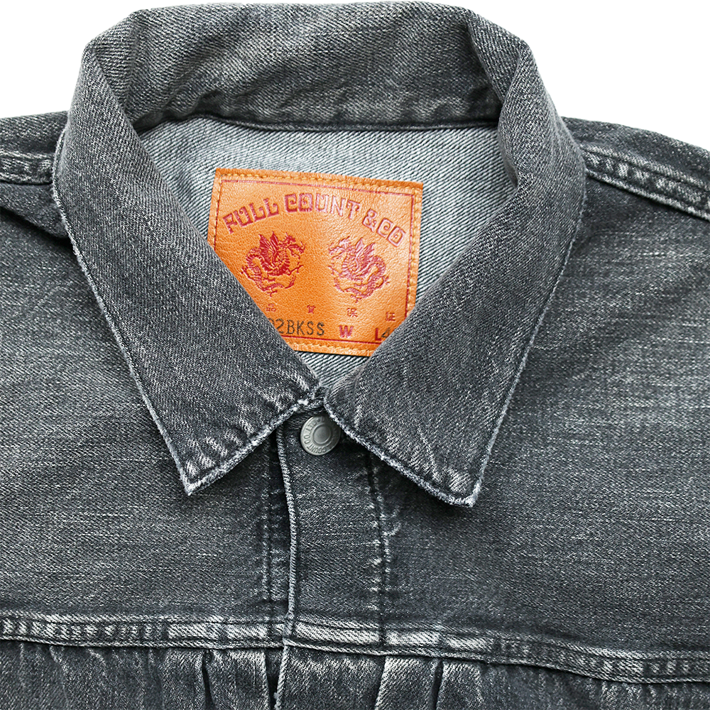 【2025AW】2102BKSSHW Type 2 Black Denim Jacket Dartford (Super Smooth)