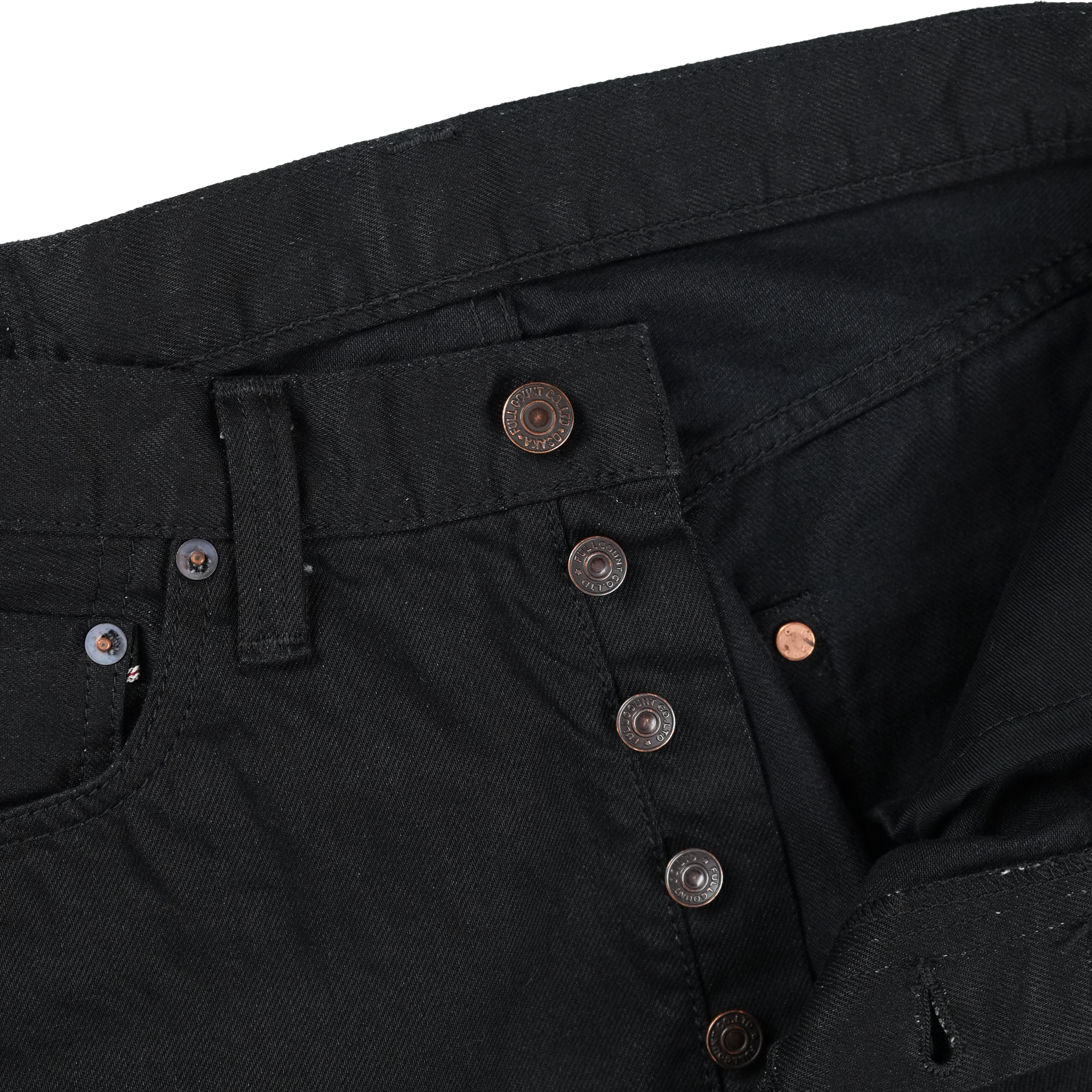 【限定】1101BKBK Straight Black Black Selvedge Denim