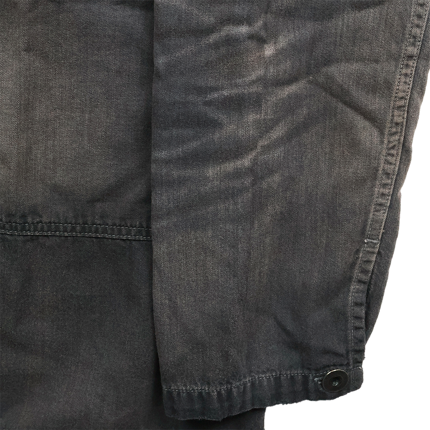 4097VE-1 US Army Black Black Denim Pullover Shirt VE (Vintage Effect)