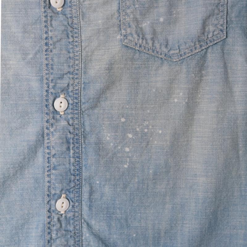 【2025SS】4091HW 20s Short Chambray Shirt ”Aging”