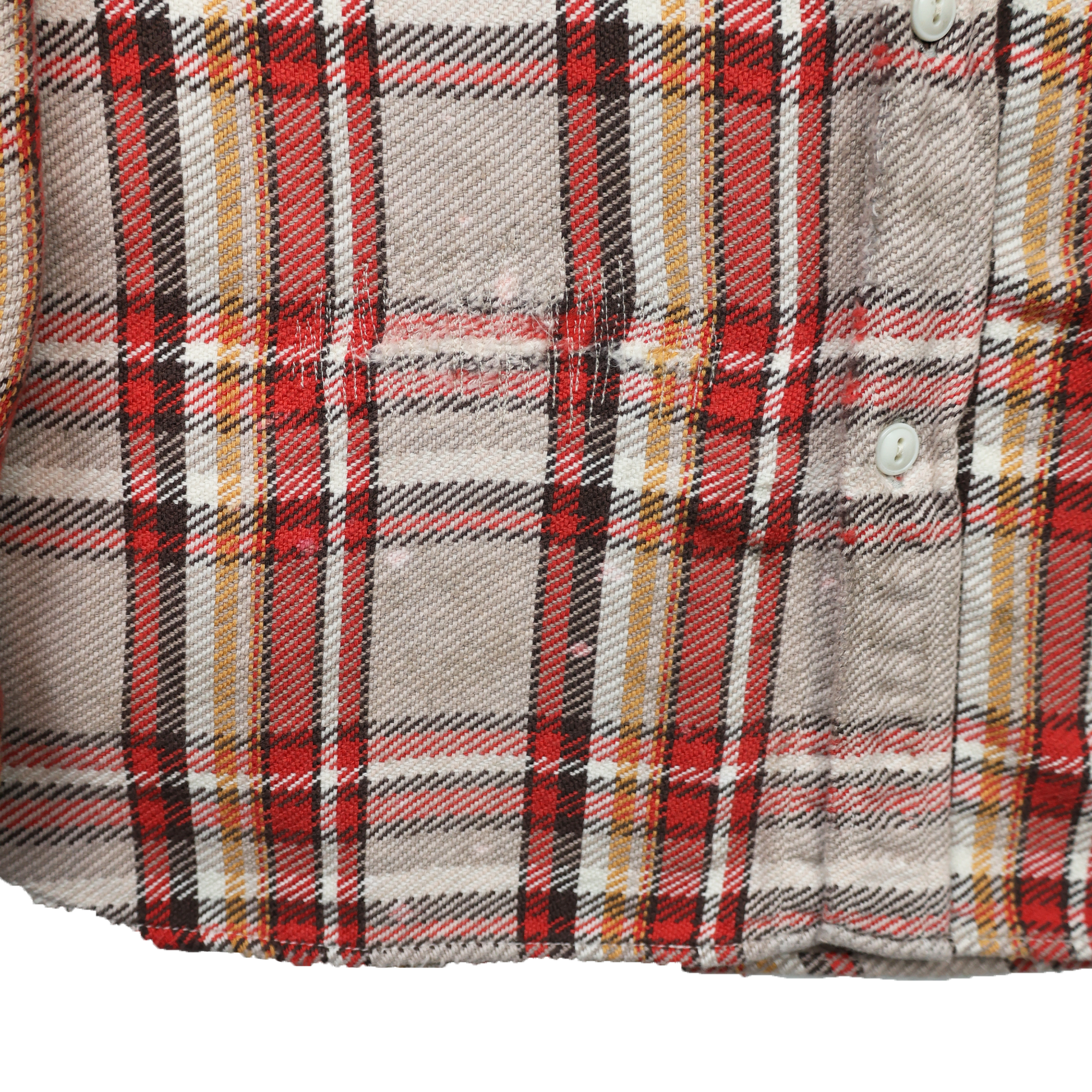 【2025AW】4094HW Original Cotton Check Flannel Work Shirt Fade＆Damage