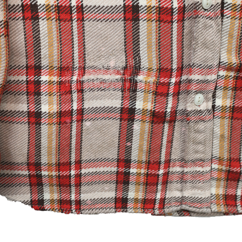 【2025AW】4094HW Original Cotton Check Flannel Work Shirt Fade＆Damage