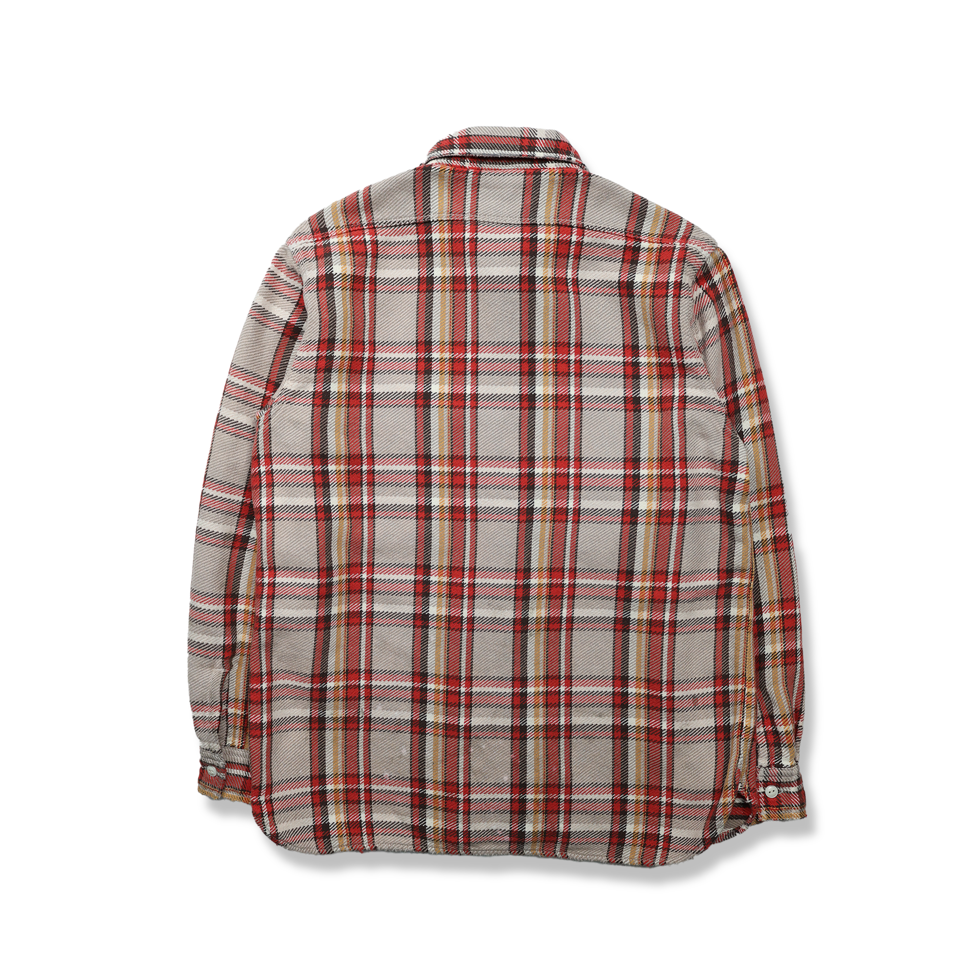 【2025AW】4094HW Original Cotton Check Flannel Work Shirt Fade＆Damage