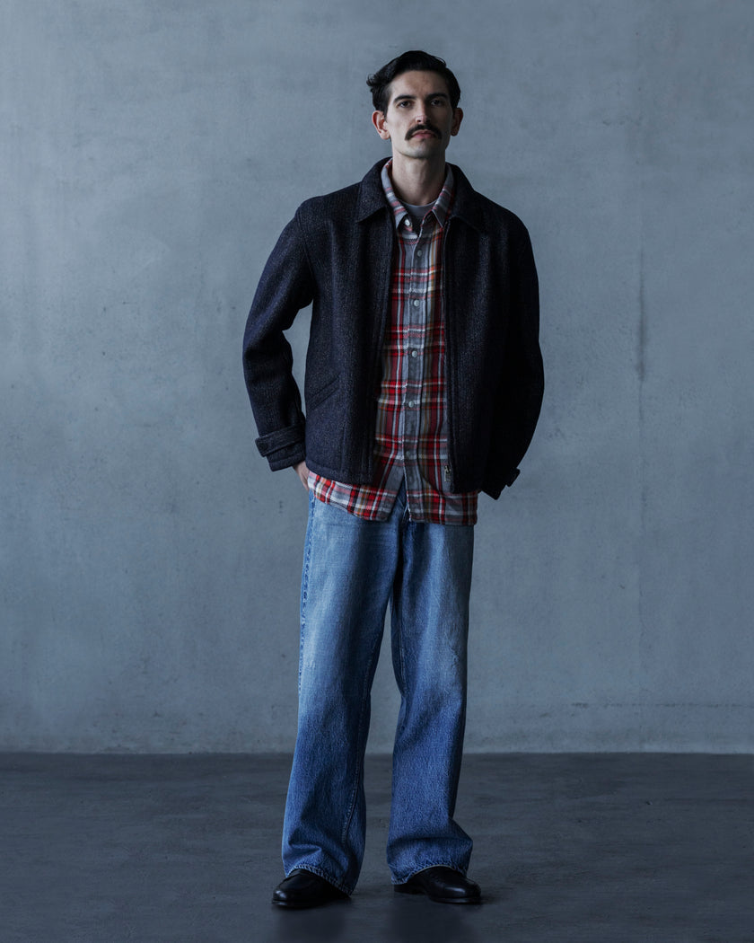 【2025AW】4094 Original Cotton Check Flannel Work Shirt
