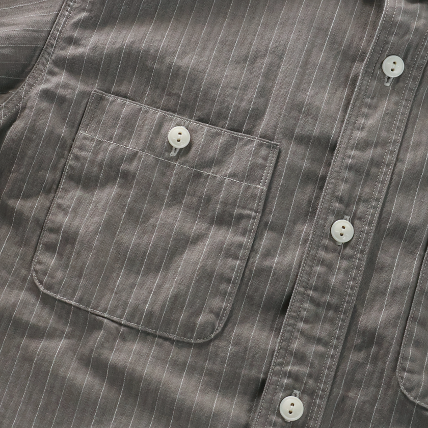【26AW】4810G Herringbone Pencil Stripe Work Shirt