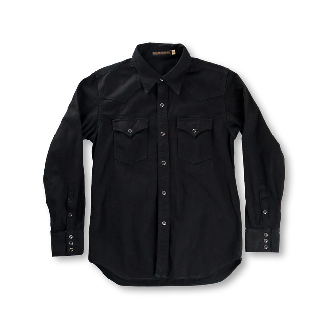 【26AW】4894BKBK-26 Black Black Denim Western Shirt