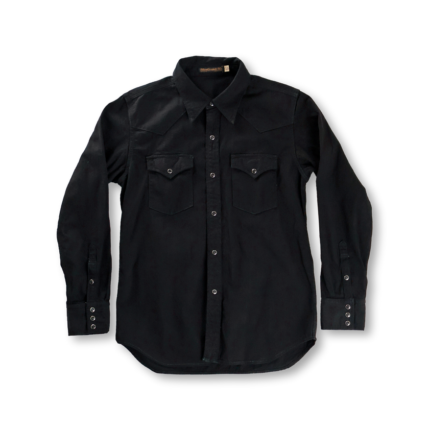 【26AW】4894BKBK-26 Black Black Denim Western Shirt
