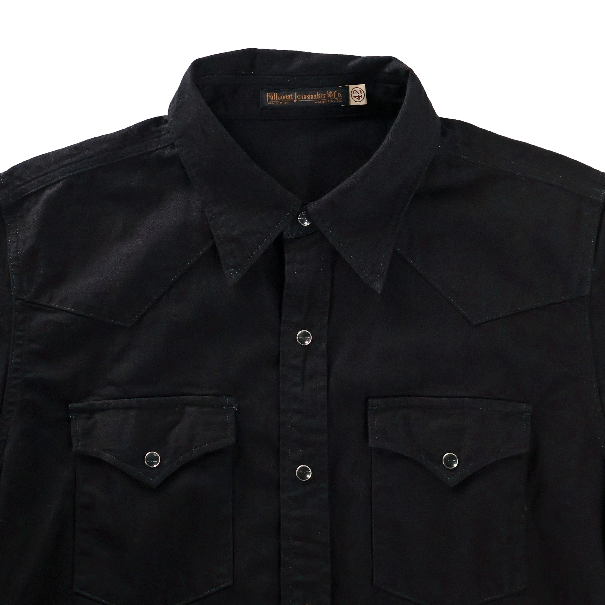 【26AW】4894BKBK-26 Black Black Denim Western Shirt