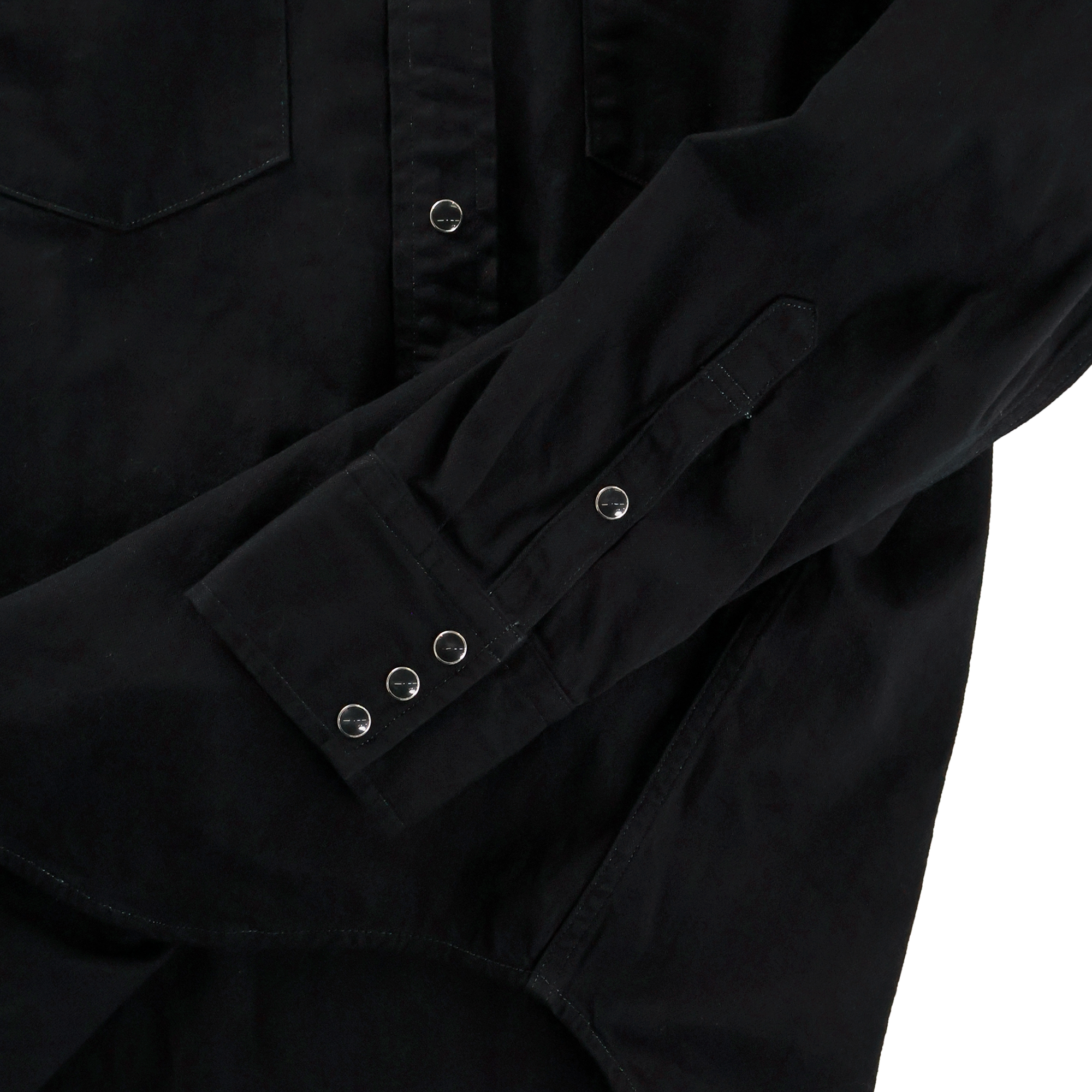【26AW】4894BKBK-26 Black Black Denim Western Shirt