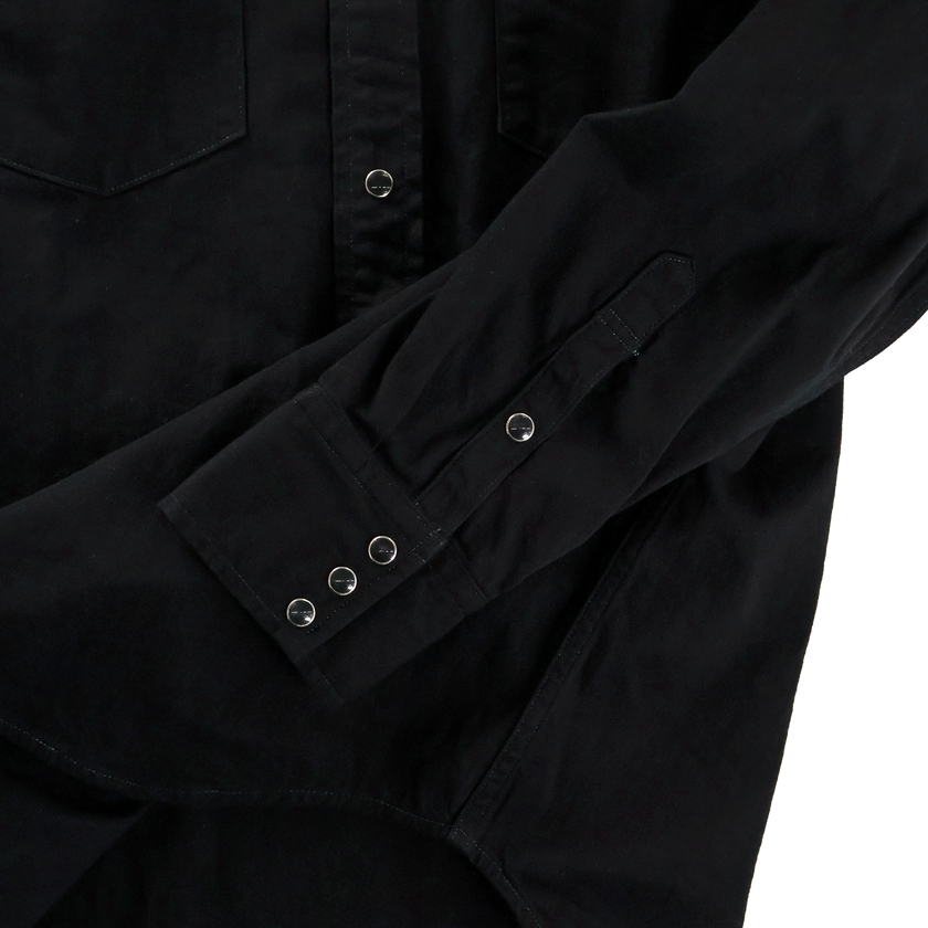【26AW】4894BKBK-26 Black Black Denim Western Shirt