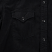 【26AW】4894BKBK-26 Black Black Denim Western Shirt