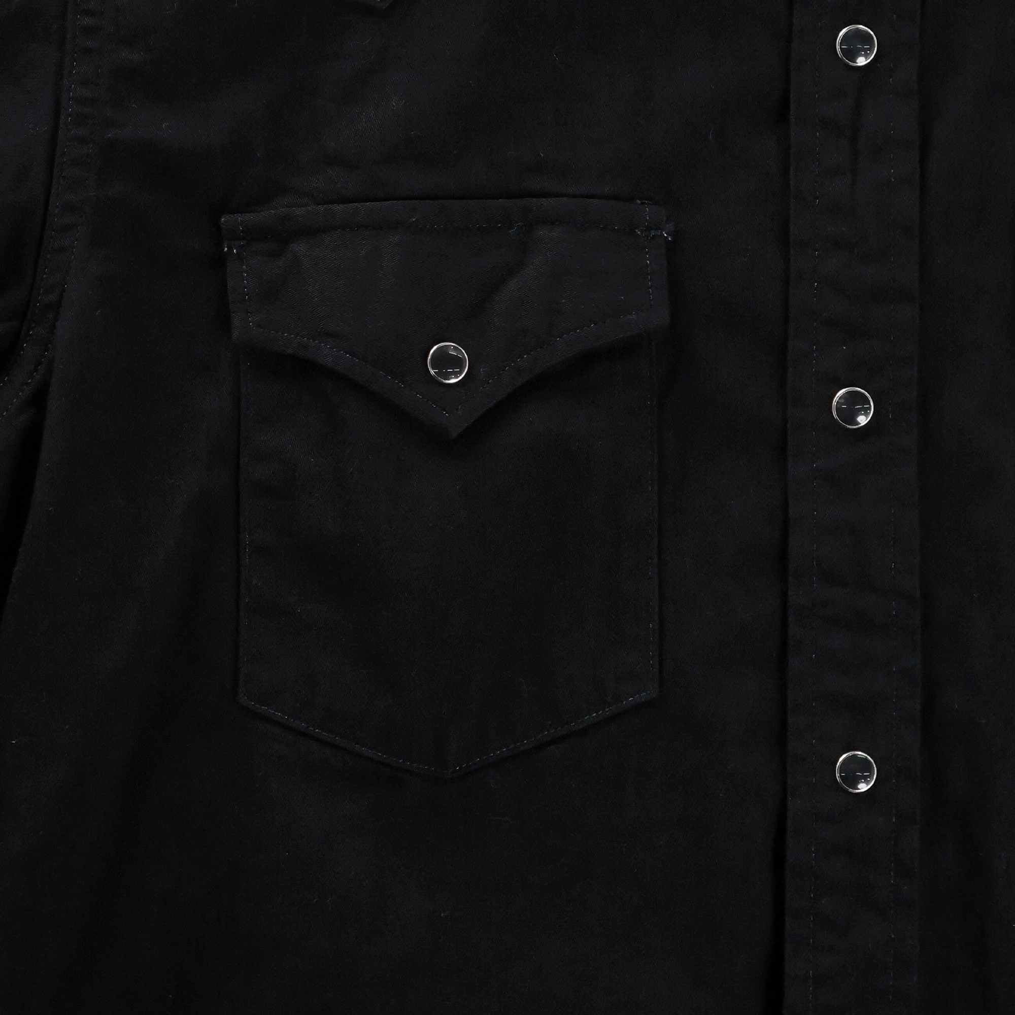【26AW】4894BKBK-26 Black Black Denim Western Shirt