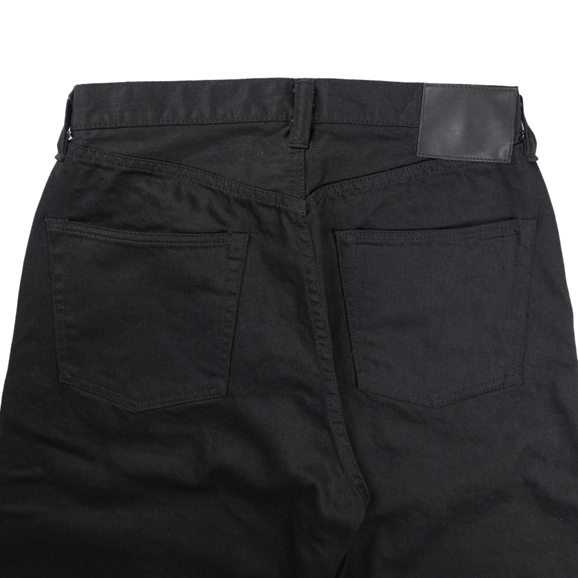 【限定】0105BKBK Wide Black Black Selvedge Denim