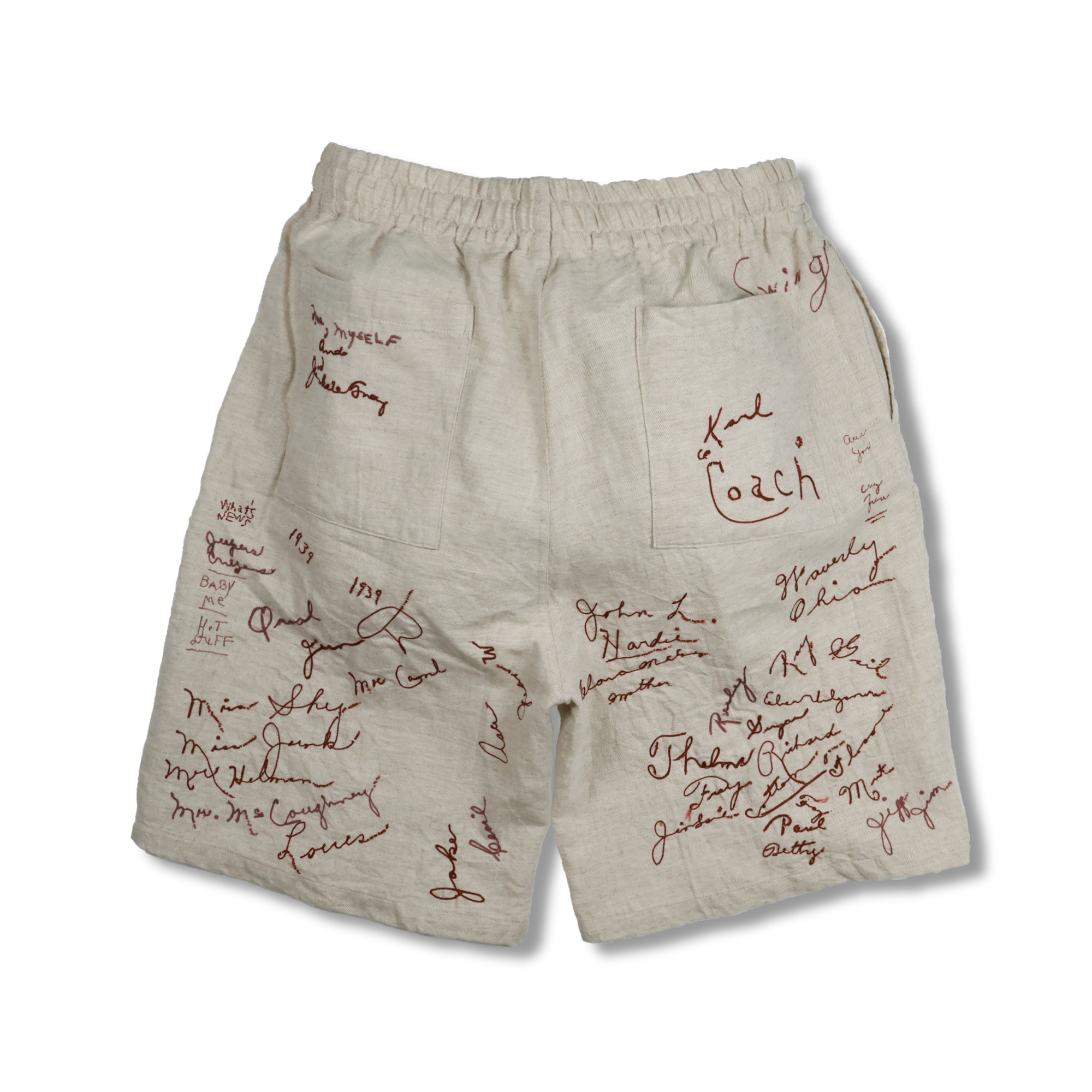 【2026SS】1143-1 Embroidery Signature Resort Shorts