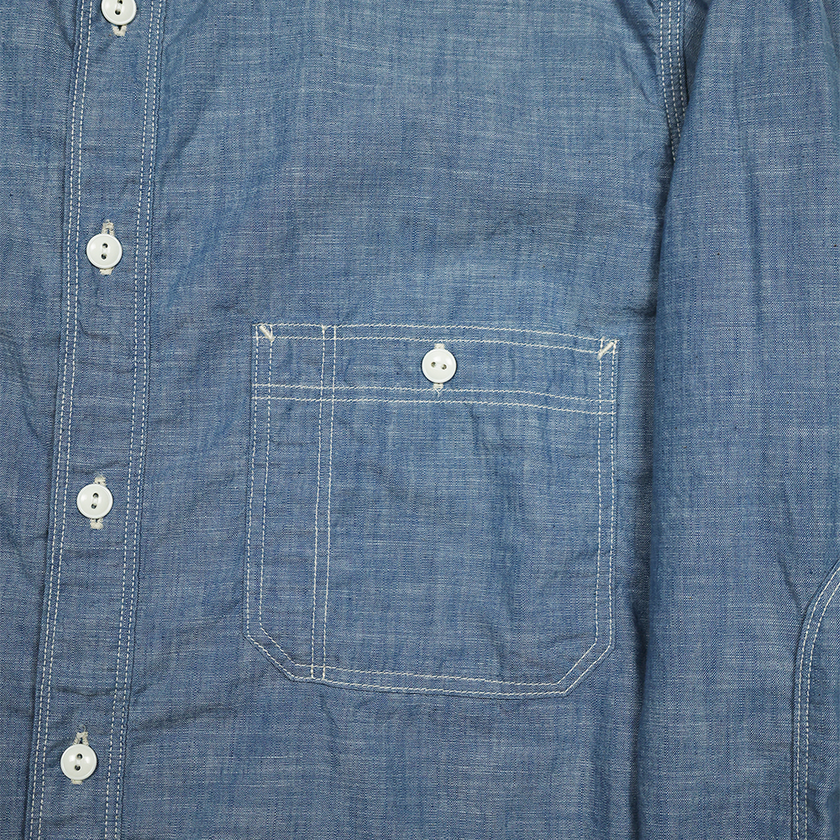[2025SS] 4090-1 Triple Stitch Chambray Shirt