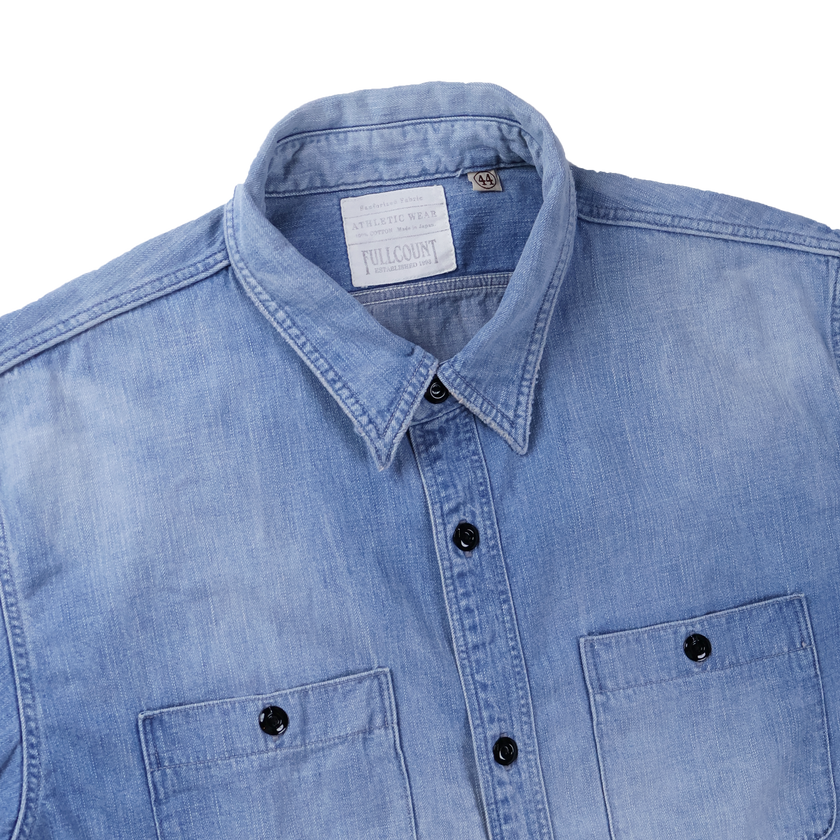 【2027SS】4890VE-27 Denim Work Shirt(Vintage Effect)