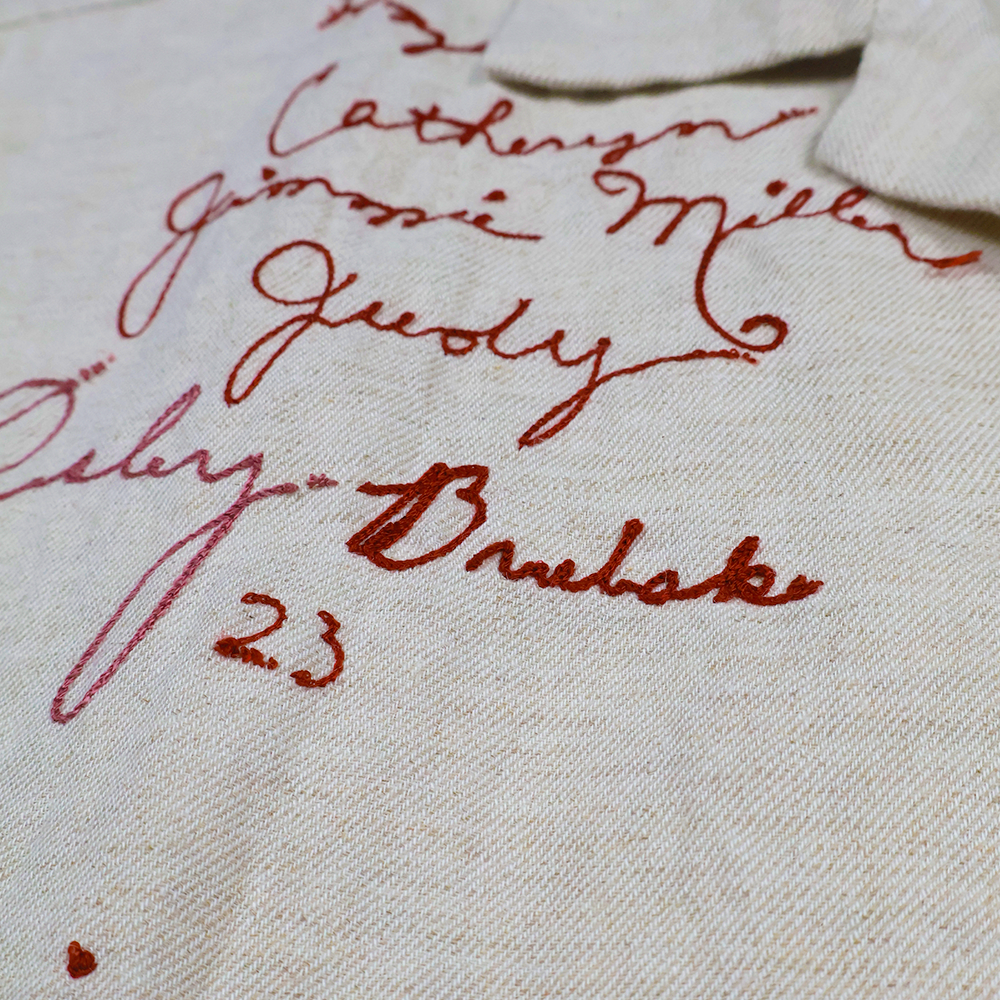 【2026SS】4100-1 Embroidery Signature Open Collar S/S Shirt