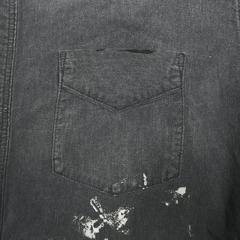 【2025SS】4900HW-SP Stand Collar Chambray Shirts ”Aging”