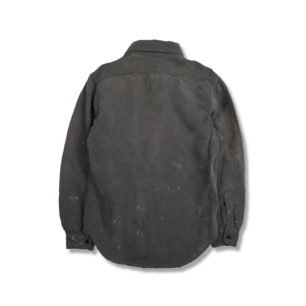 【2026SS】4091LVE 20’s Black Cotton/Linen Farmers Shirt VE (Vintage Effect)