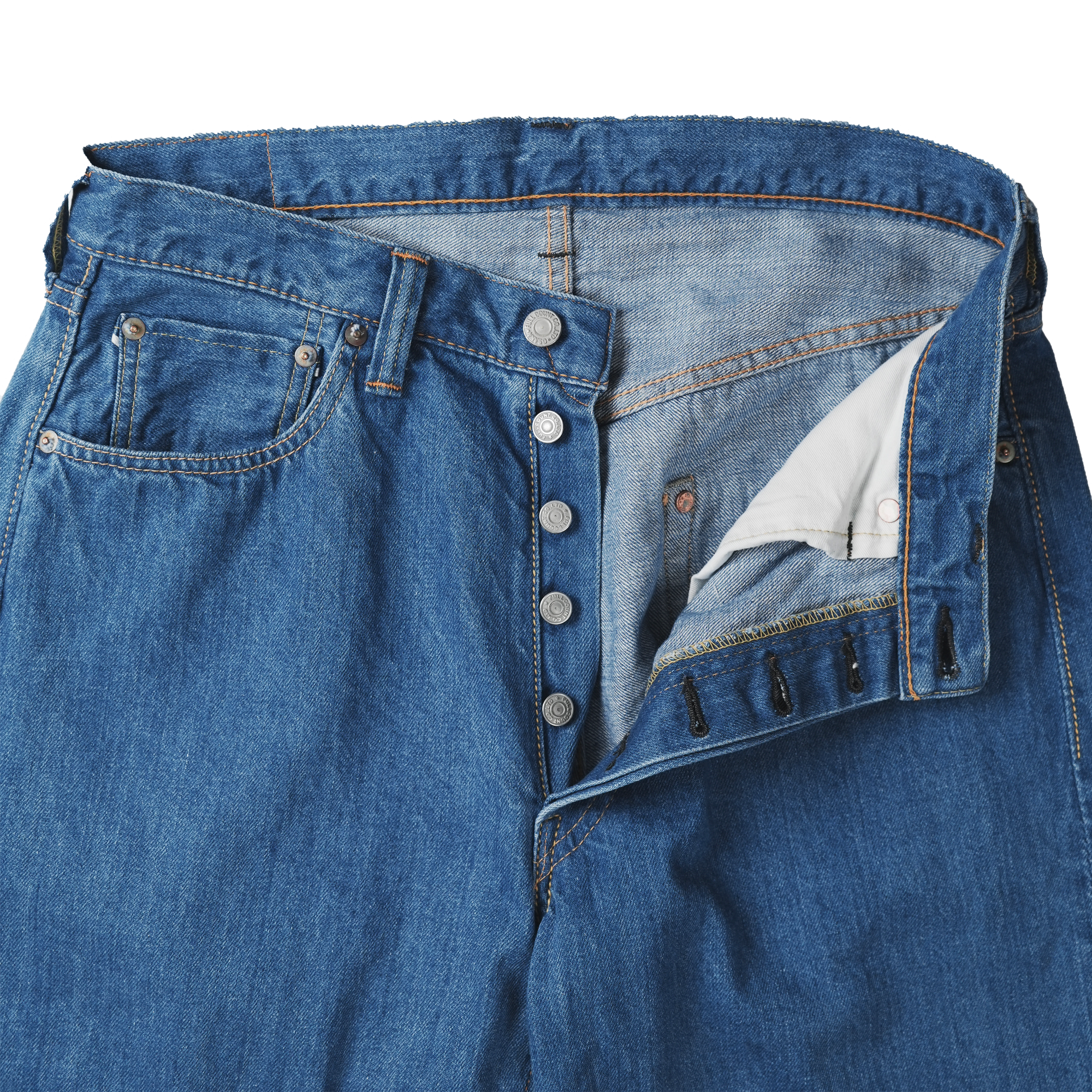 0105HS Wide Denim Stone Washed