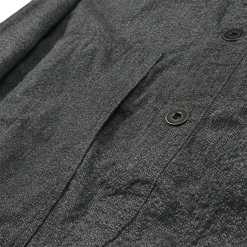 【2026SS】4097-2 US Army Pullover Black Covert Chambray Shirt