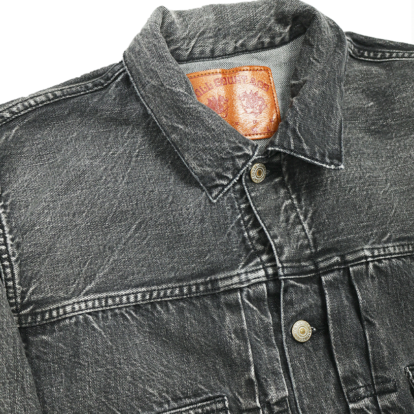 2102BKHW Type 2 Black Denim Jacket Dartford