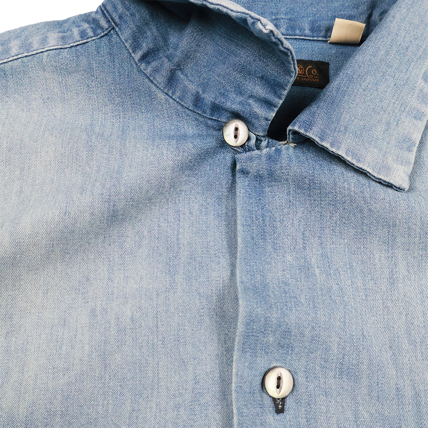 【2026SS】4100HW-2 Denim Open Collar S/S Shirt