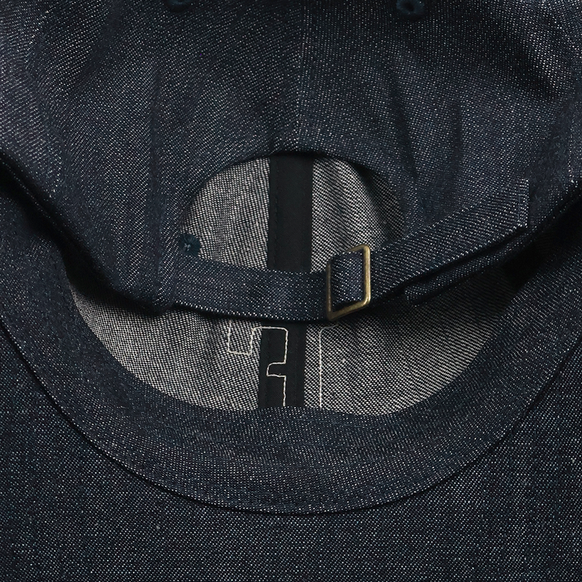 【2026SS】6843L 6Panel Low-Crown Denim Baseball ’F’ Cap