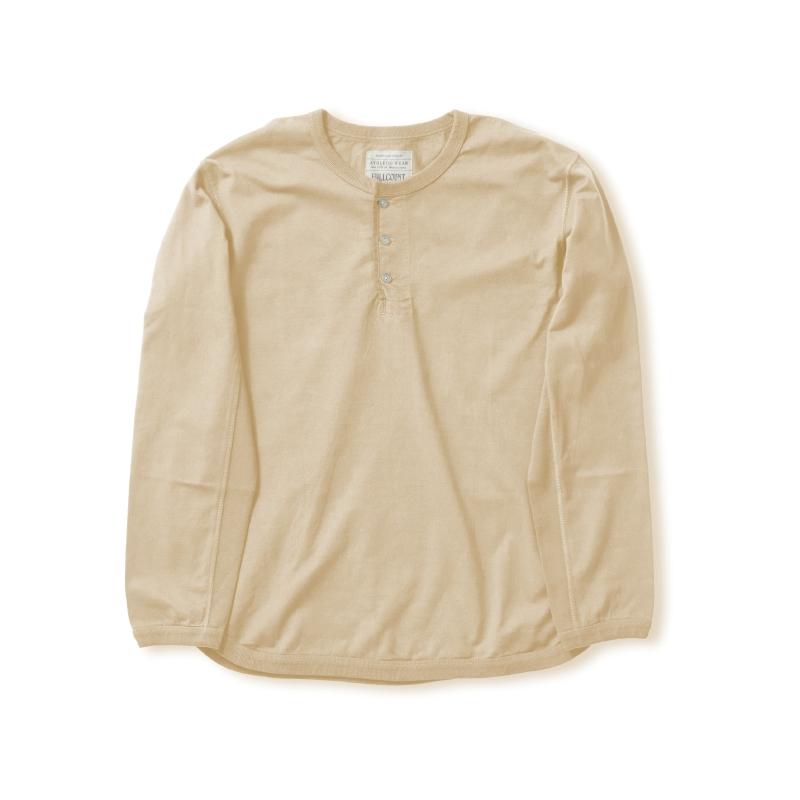 5222LH-Flat Seam Heavyweight Longsleeve Henley- T Shirt