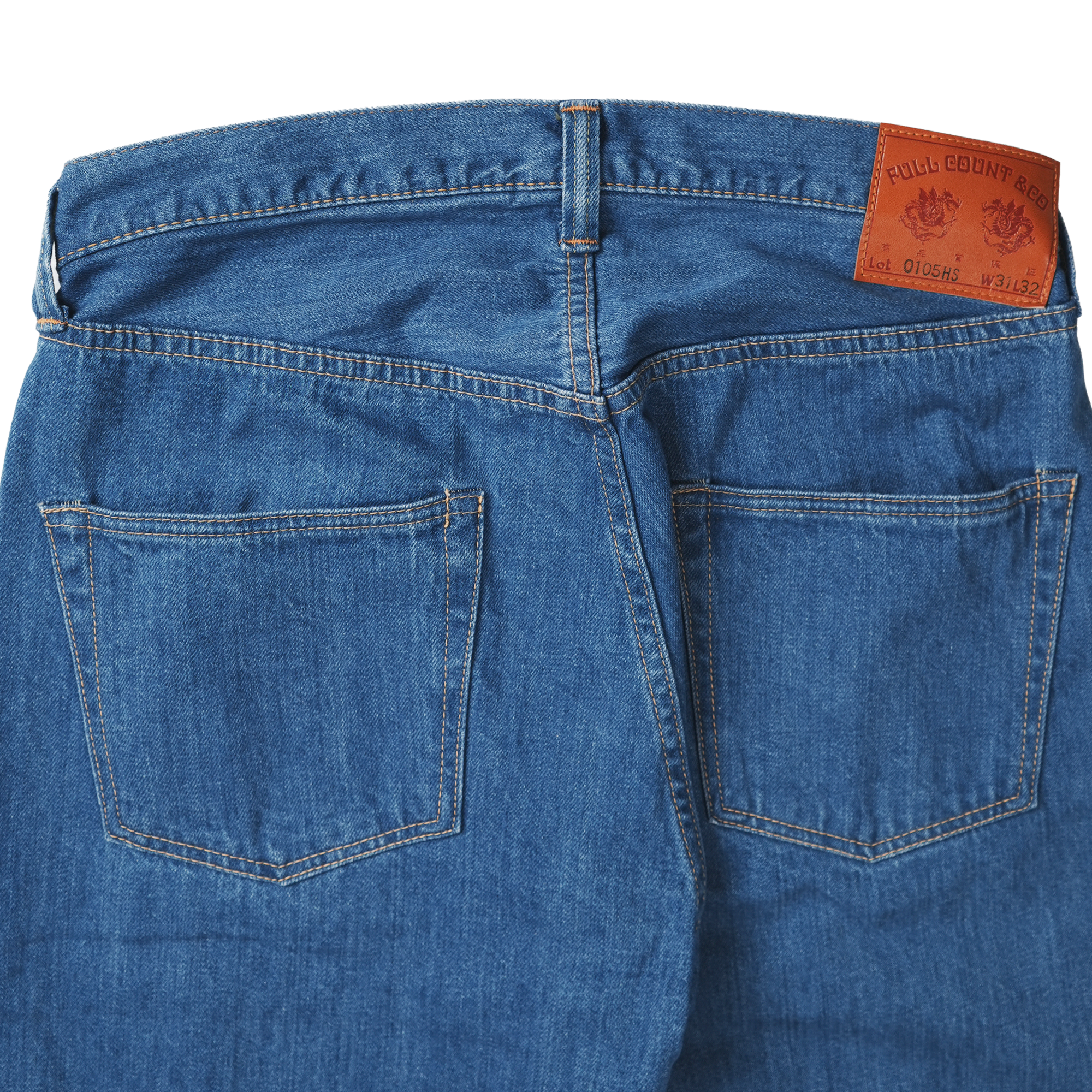 0105HS Wide Denim Stone Washed