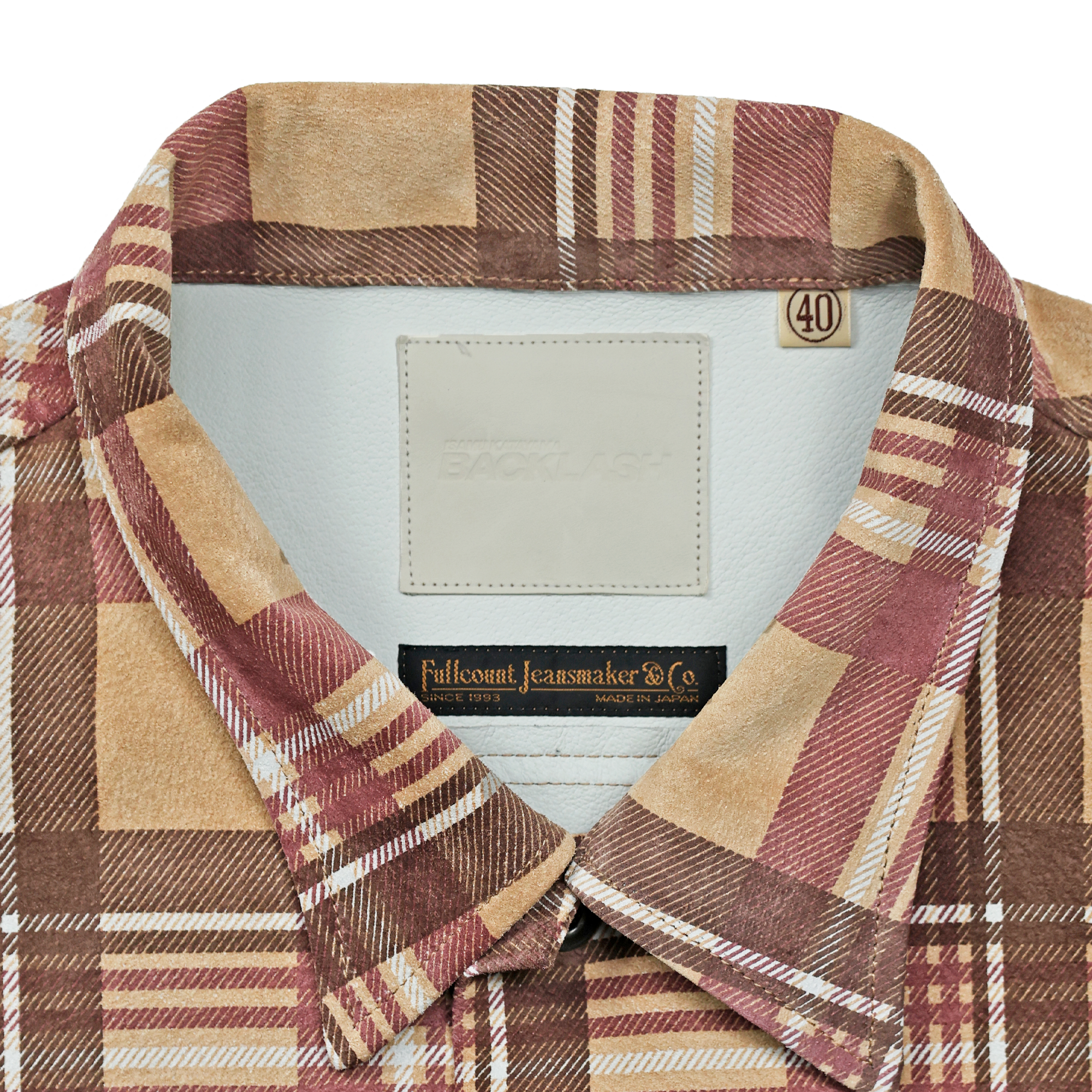 【2025AW】FL-4000 Suede Leather Check Work Shirt