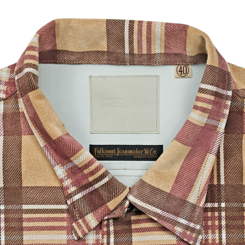 【2025AW】FL-4000 Suede Leather Check Work Shirt
