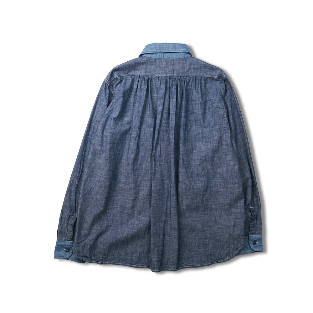 【2026SS】FU15-SH-101 Watteau Gathered Ventilated Pocket Shirt