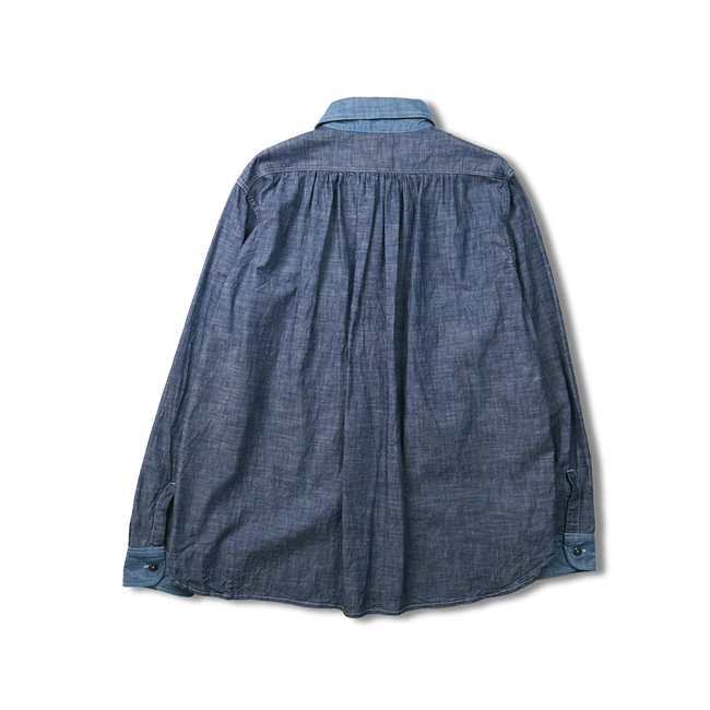 【2026SS】FU15-SH-101 Watteau Gathered Ventilated Pocket Shirt