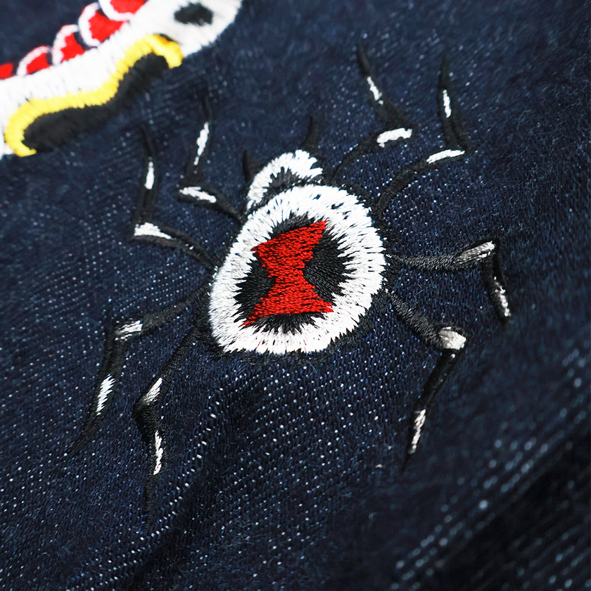 【2026SS】2102E Classic Tattoo Embroidery Type 2 Denim Jacket Original Drawing by “HORIDAI”