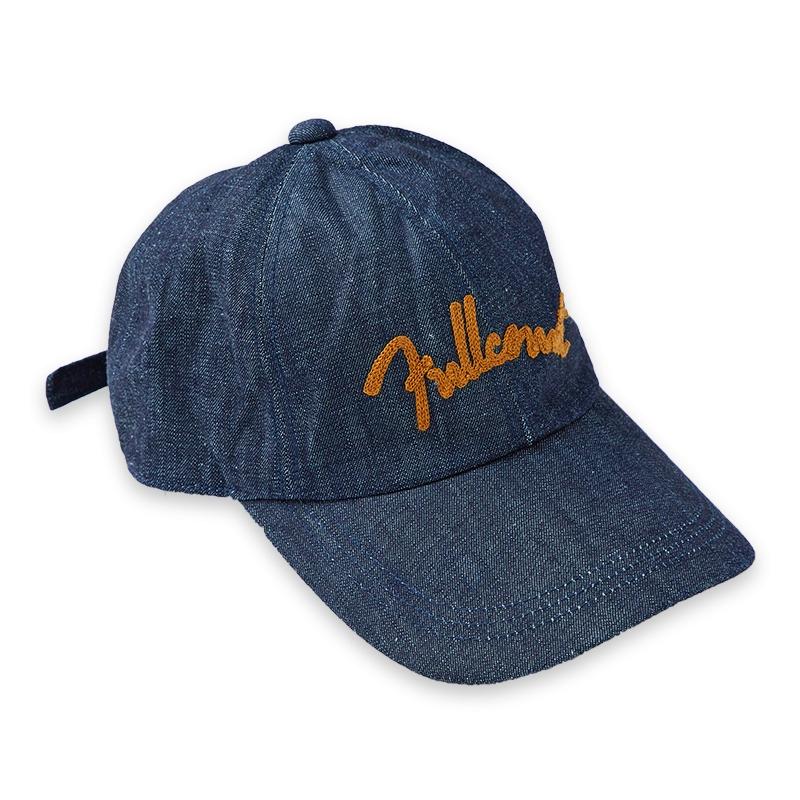 6007 Chain Embroidery Denim Cap