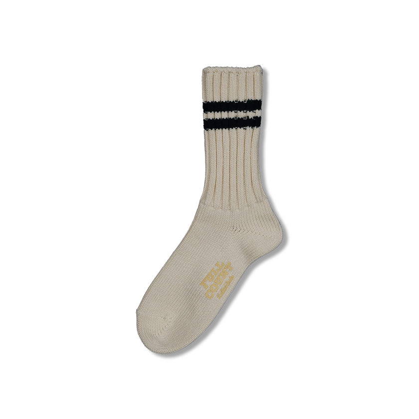 【2025SS】6110-4 Ribbed Crew Socks