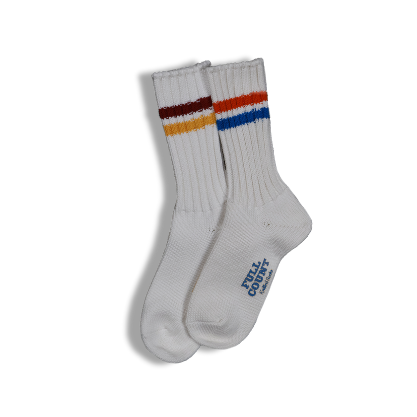 【2025SS】6110-4 Ribbed Crew Socks