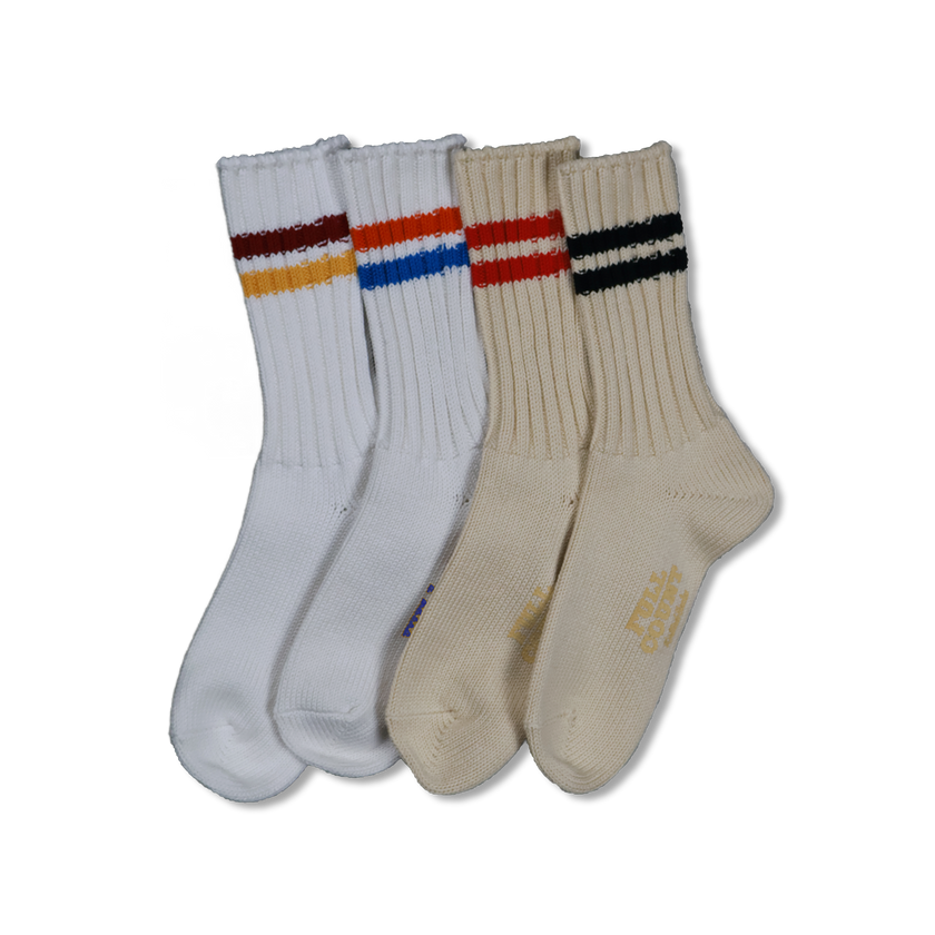 【2025SS】6110-4 Ribbed Crew Socks