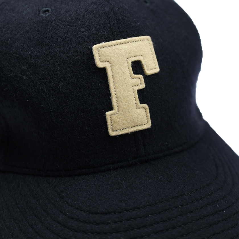 【2025AW】6843-25 6 Panel Wool Melton Baseball Cap F Patch