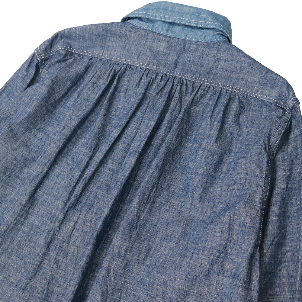 【2026SS】FU15-SH-101 Watteau Gathered Ventilated Pocket Shirt
