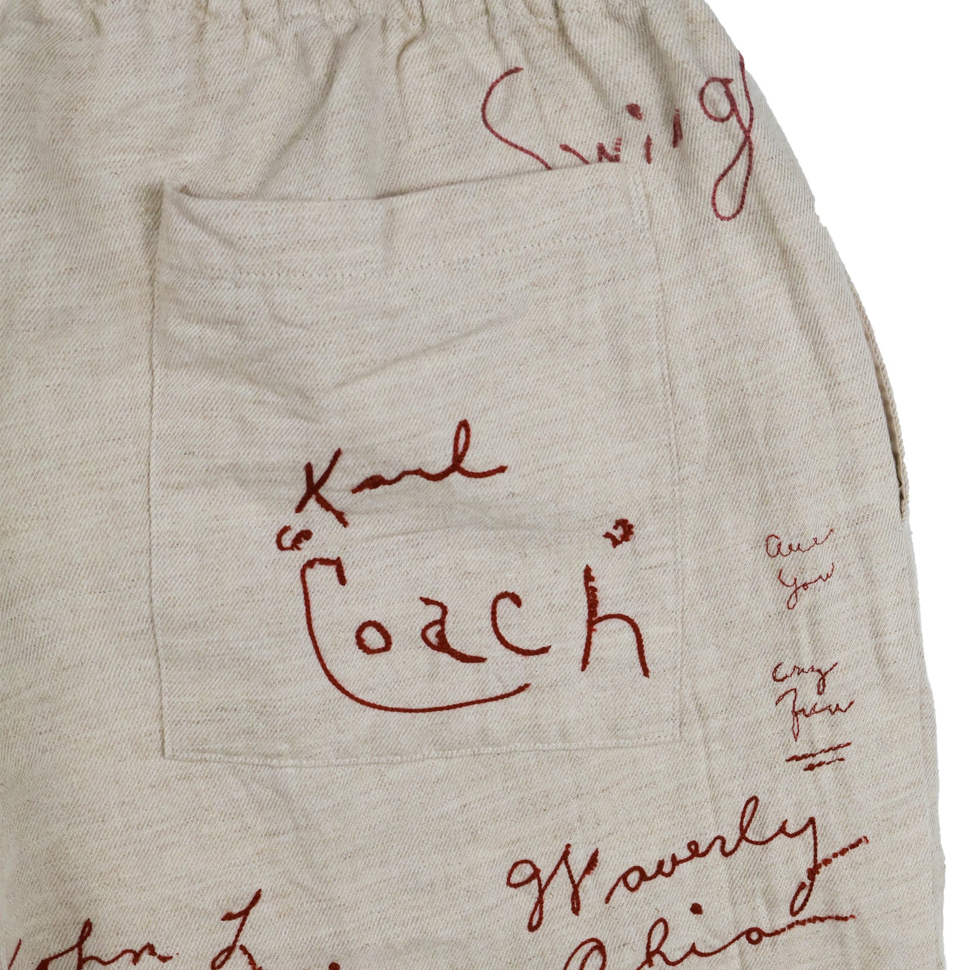 【2026SS】1143-1 Embroidery Signature Resort Shorts