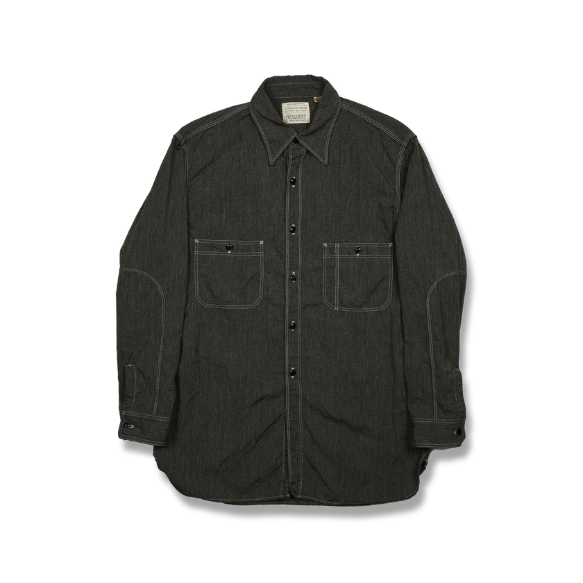 [2025SS] 4090-2 30s Triple Stitch Covert Chambray Shirt