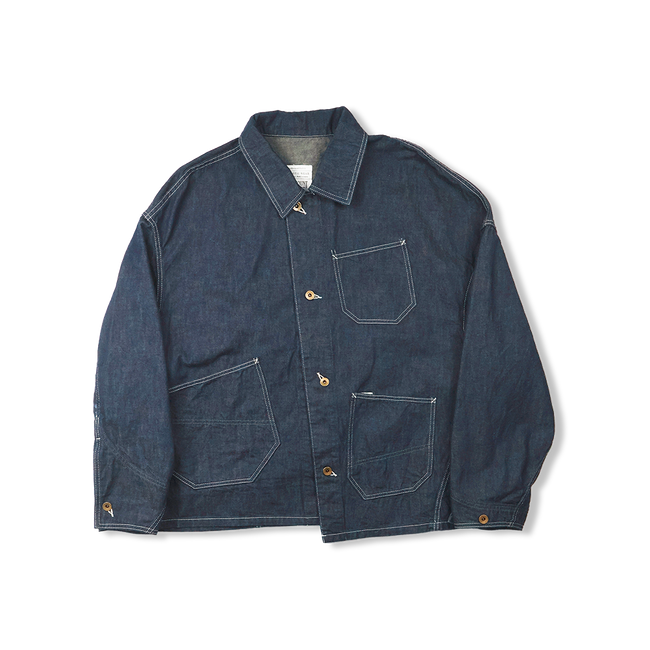 FU15-BL-101 Graffiti Chore Jacket FULLCOUNT