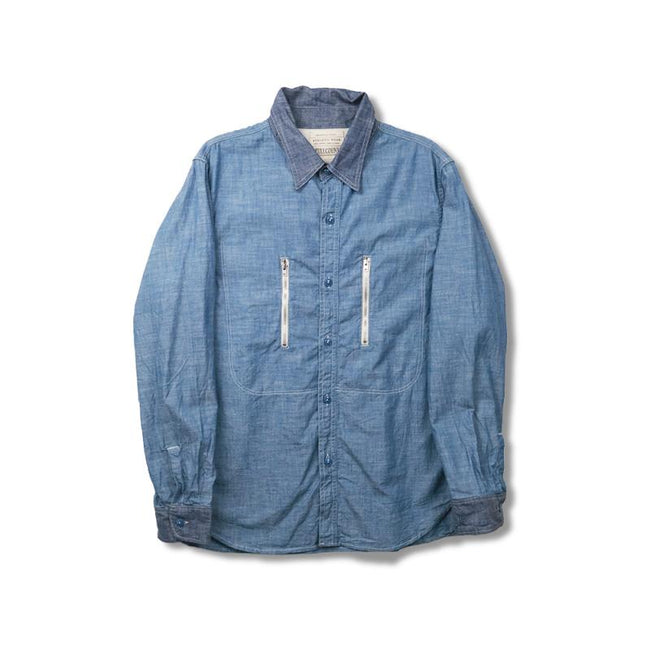 Fu15-Sh-101 Watteau Gathered 
Ventilated Pocket Shirt FULLCOUNT