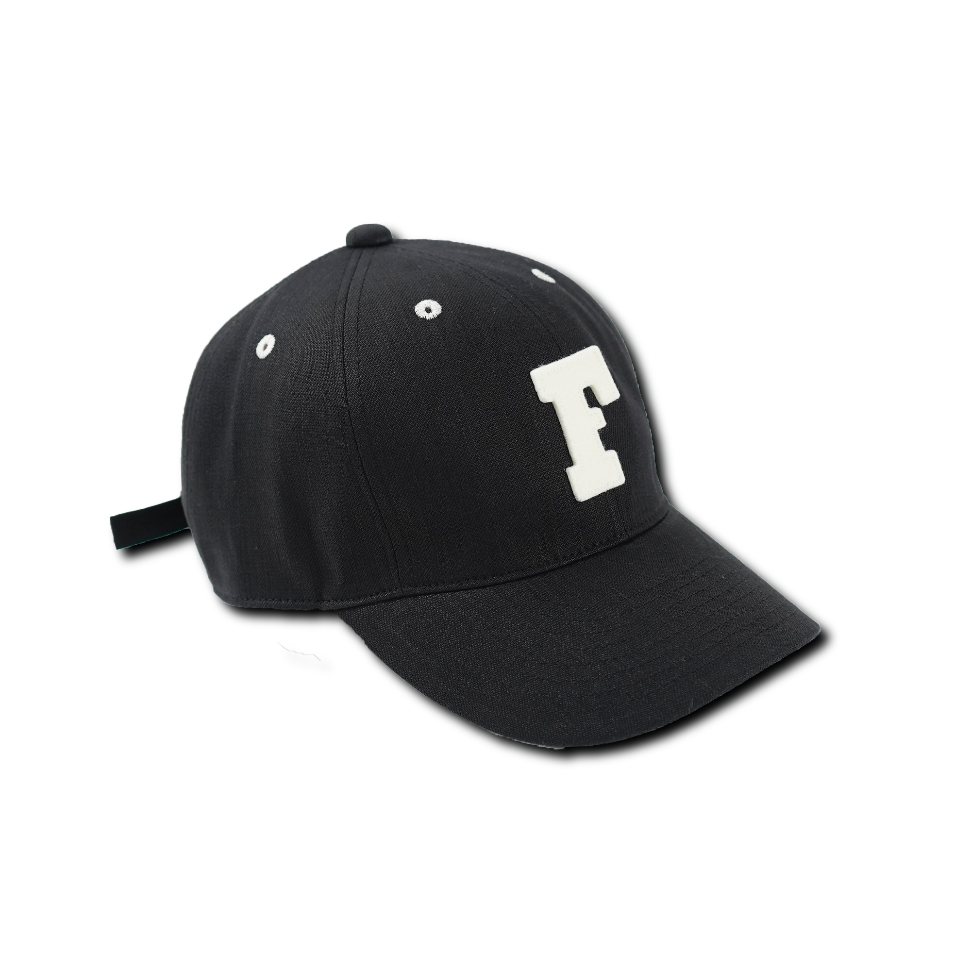 6843-26 6Panel Black Black Denim Baseball  F  Cap (直営店限定)