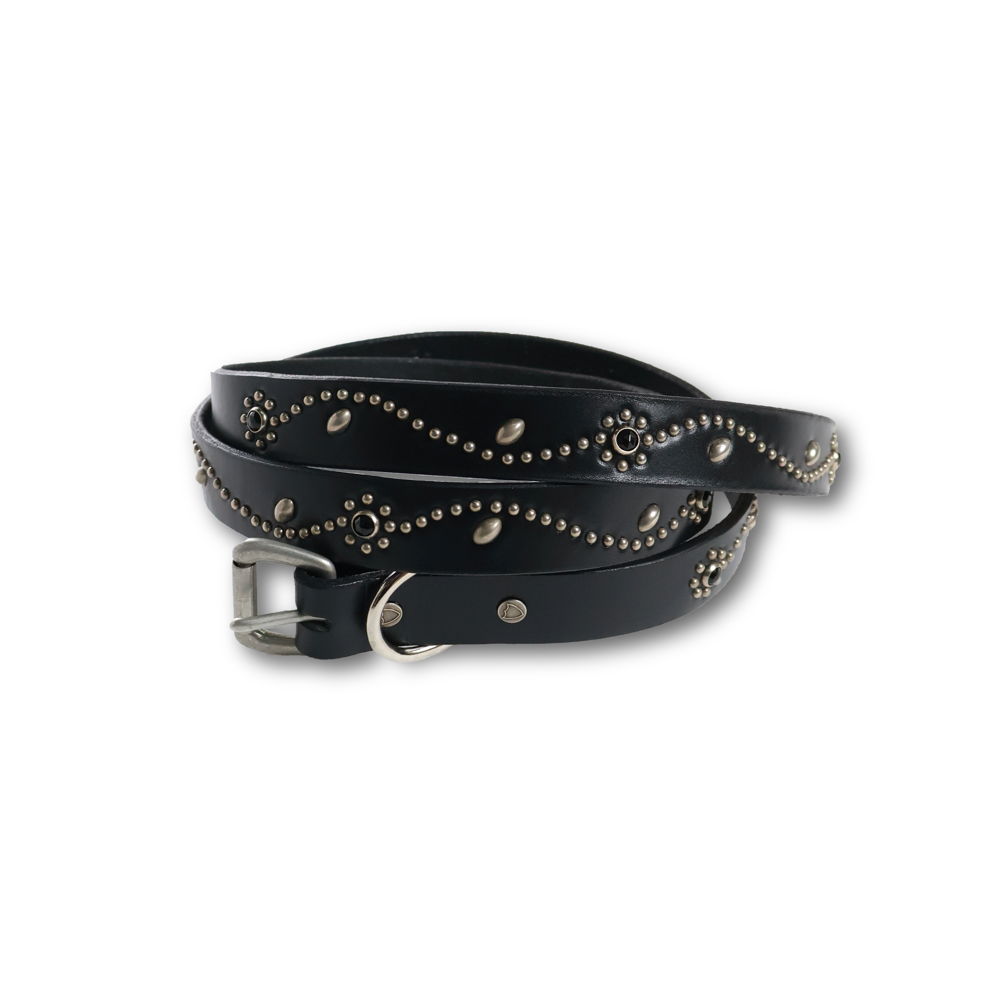 【26AW】6216HTC Flower Studs Belt by Zip Stevenson HTC