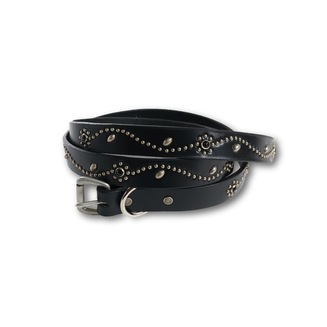 【26AW】6216HTC Flower Studs Belt by Zip Stevenson HTC