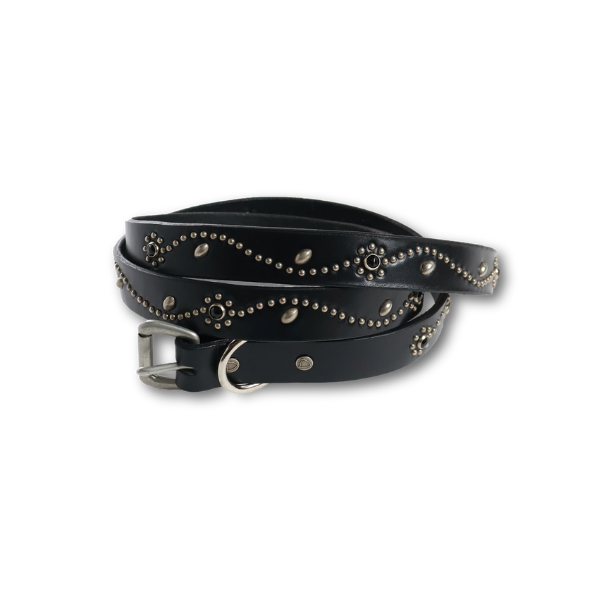 【26AW】6216HTC Flower Studs Belt by Zip Stevenson HTC